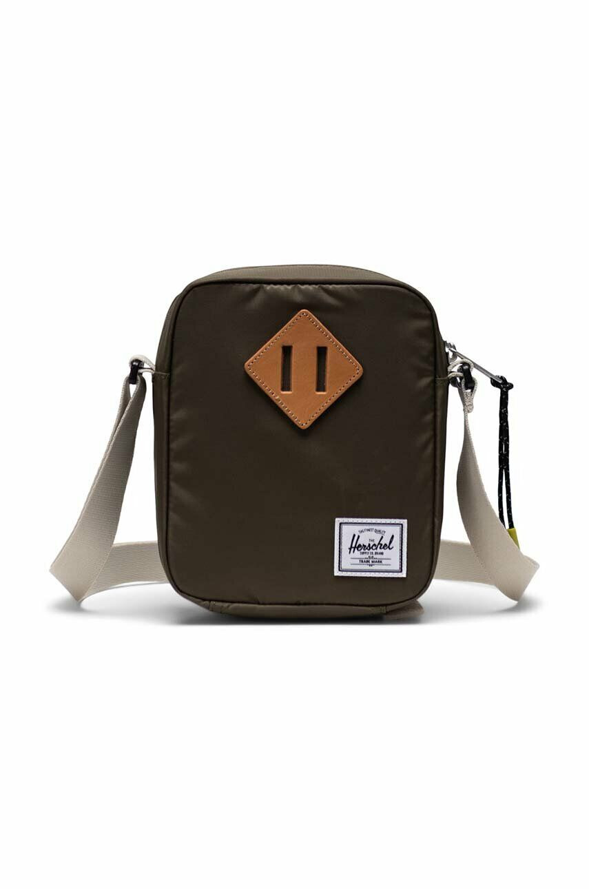 Herschel Чанта през рамо 11239-05738-OS Heritage в зелено - Pepit.bg