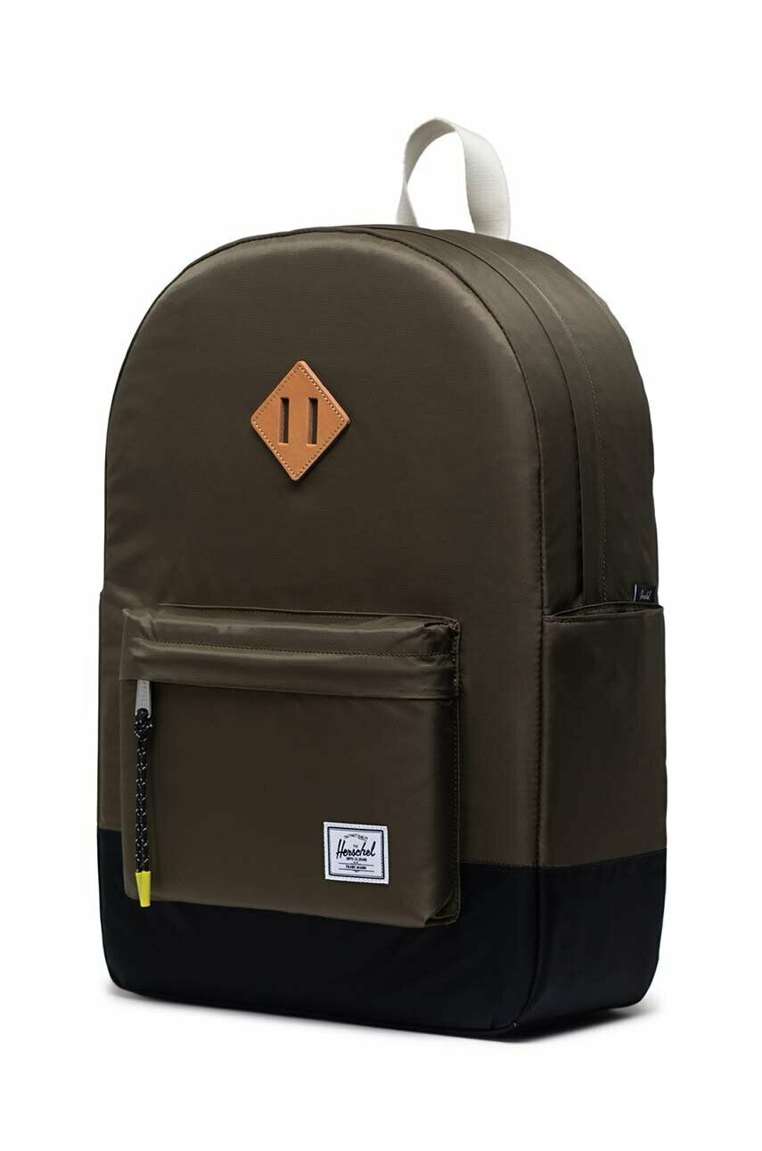 Herschel Раница 11238-05738-OS Heritage в зелено голям размер с изчистен дизайн - Pepit.bg