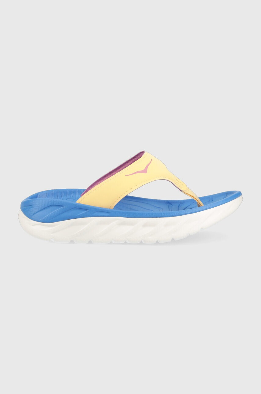Hoka Джапанки Ora Recovery Flip в бежово с платформа - Pepit.bg