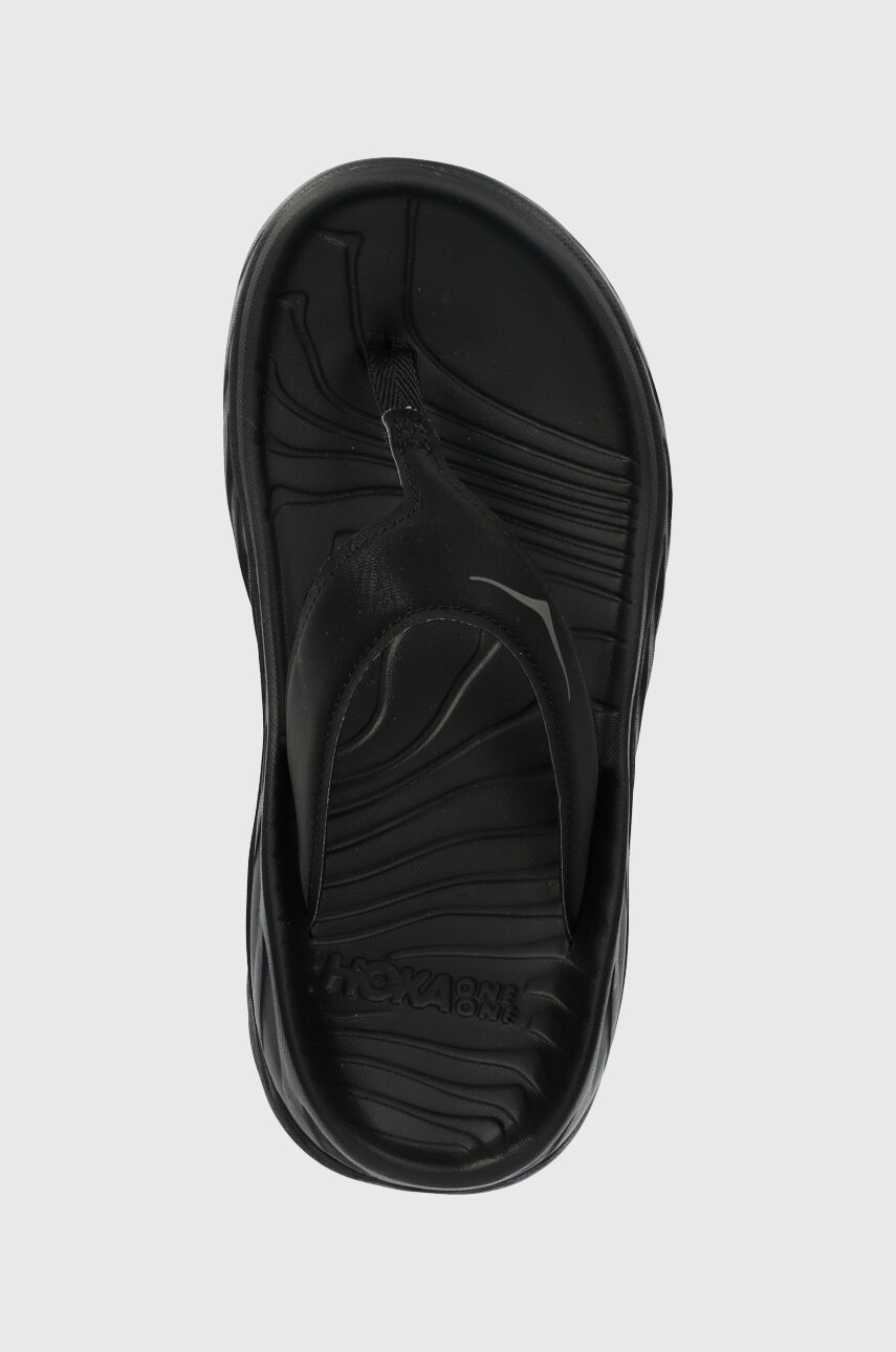 Hoka Джапанки Ora Recovery Flip в черно с платформа - Pepit.bg