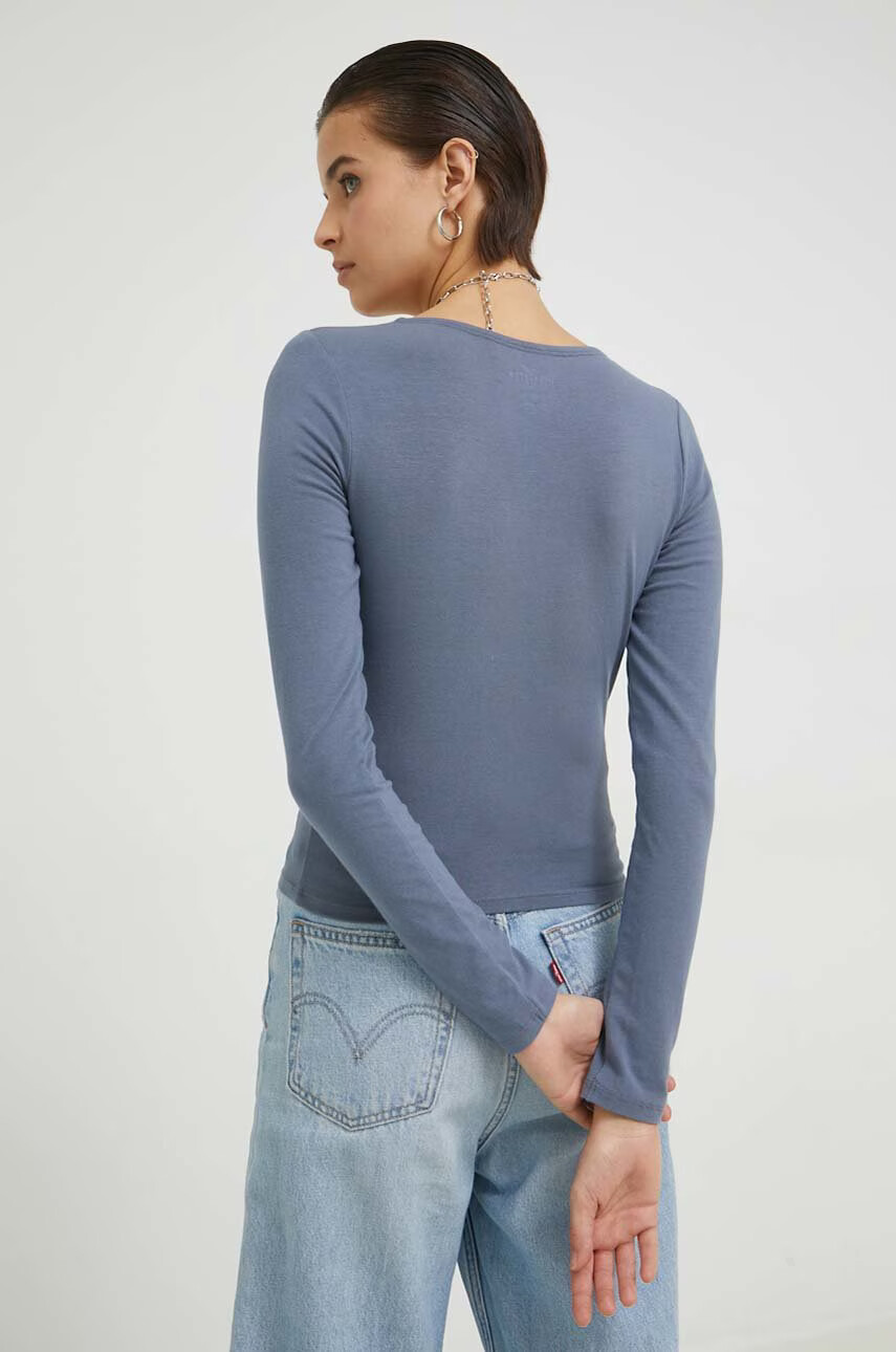 Hollister Co. Блуза в синьо с изчистен дизайн - Pepit.bg