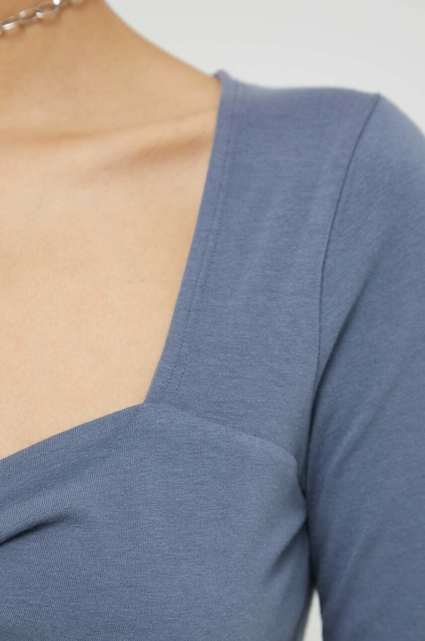 Hollister Co. Блуза в синьо с изчистен дизайн - Pepit.bg