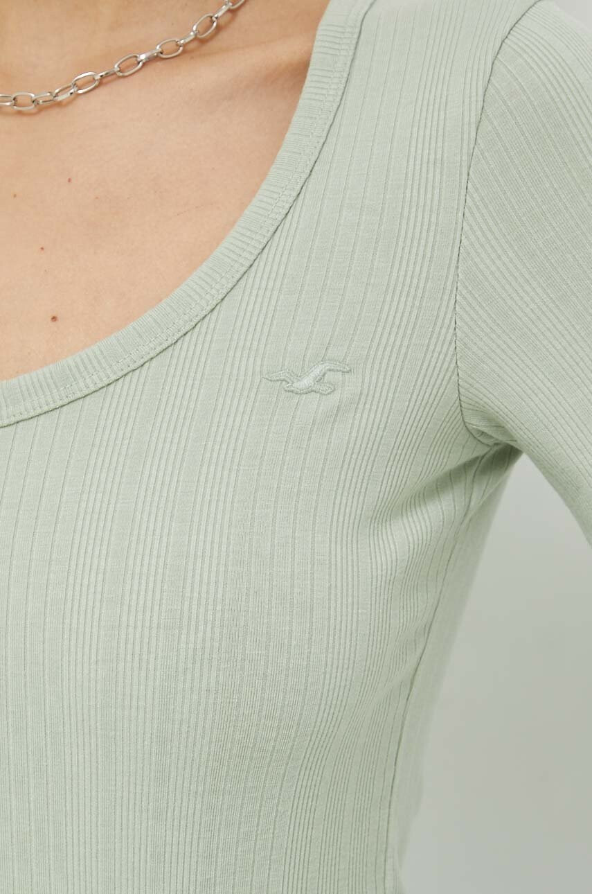Hollister Co. Блуза в тюркоазено с изчистен дизайн - Pepit.bg