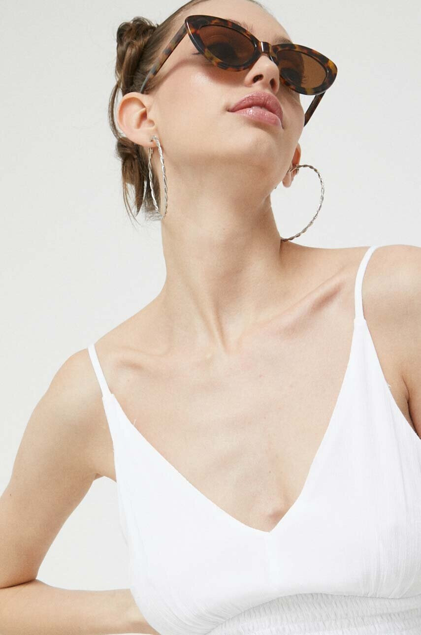 Hollister Co. Блуза в бяло - Pepit.bg