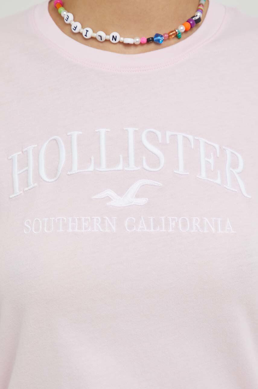 Hollister Co. Блуза с дълги ръкави в розово - Pepit.bg