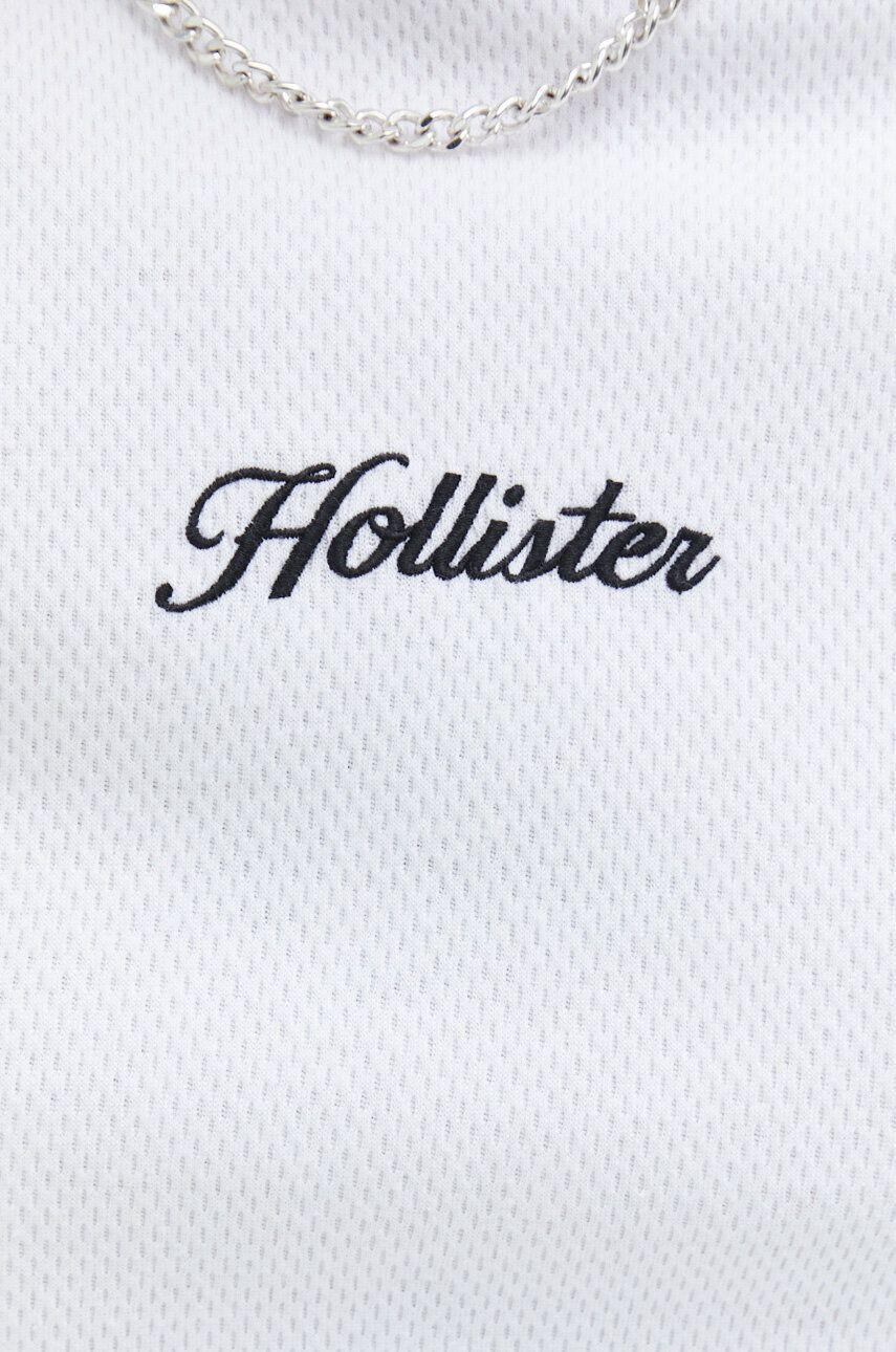 Hollister Co. Блуза с дълги ръкави в бяло с апликация - Pepit.bg