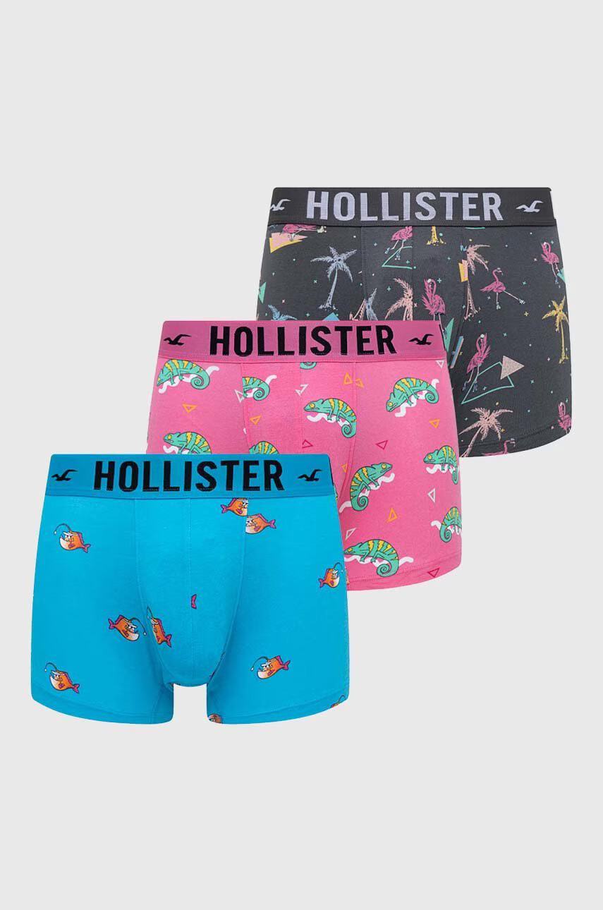 Hollister Co. Боксерки (3 броя) в розово - Pepit.bg