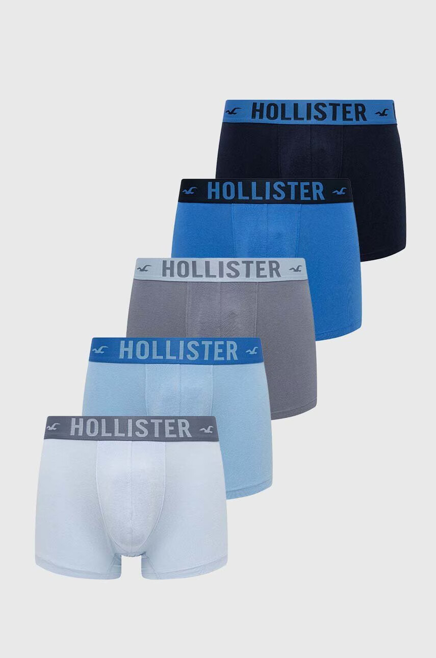 Hollister Co. Боксерки (5 броя) в синьо - Pepit.bg