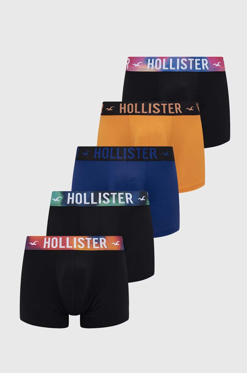 Hollister Co. Боксерки (5 броя) в черно - Pepit.bg