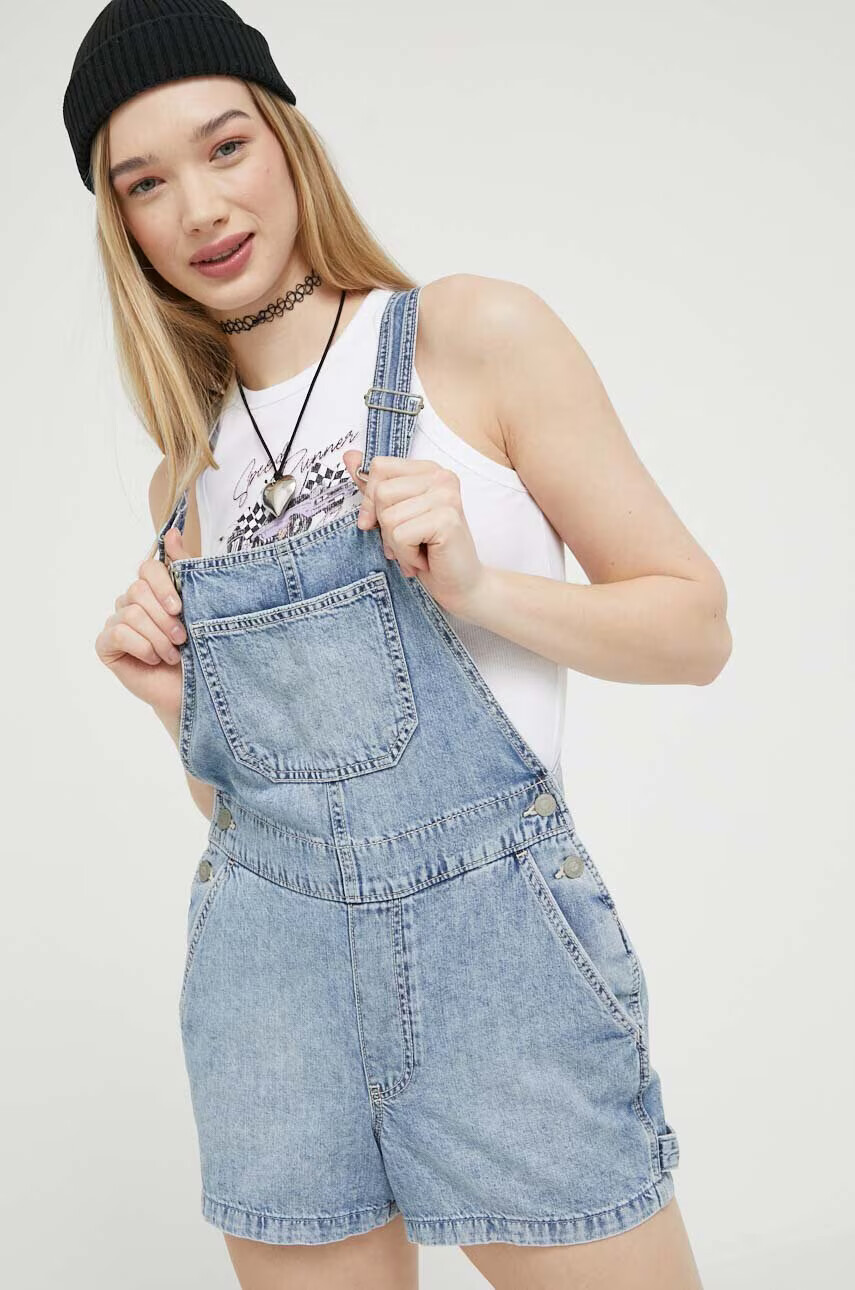 Hollister Co. Дънков гащеризон в - Pepit.bg