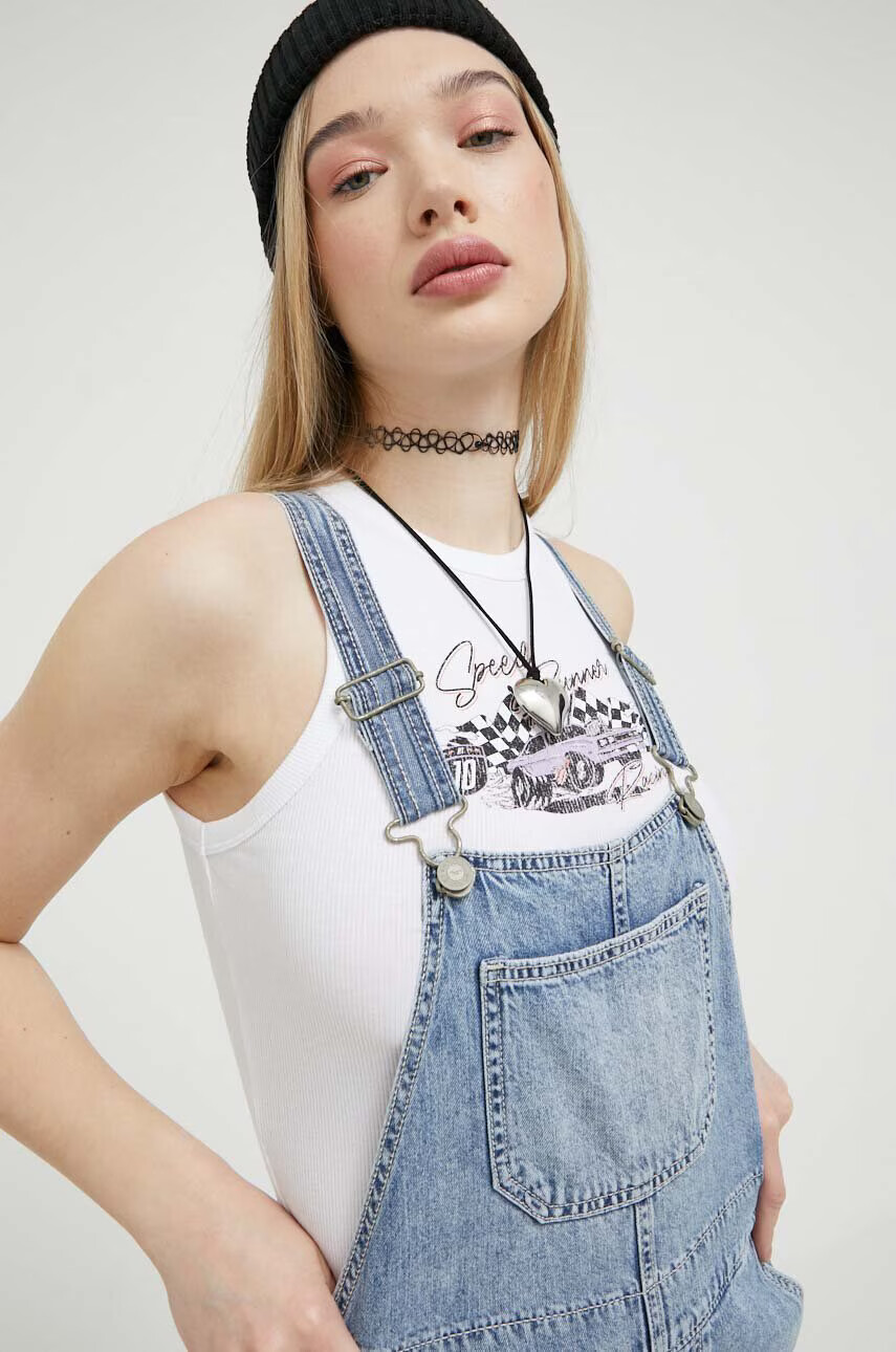 Hollister Co. Дънков гащеризон в - Pepit.bg