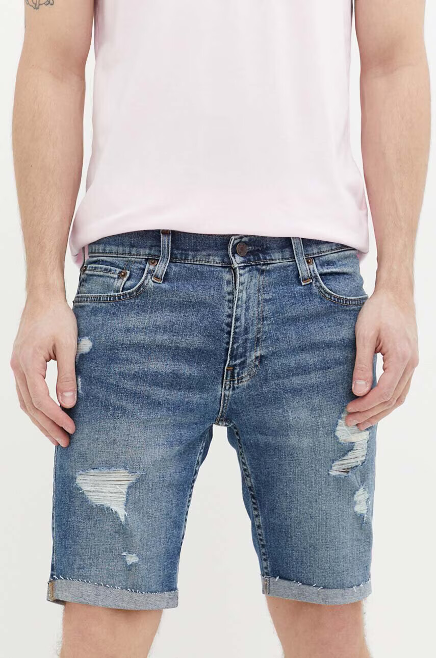 Hollister Co. Дънкови къси панталони в синьо - Pepit.bg
