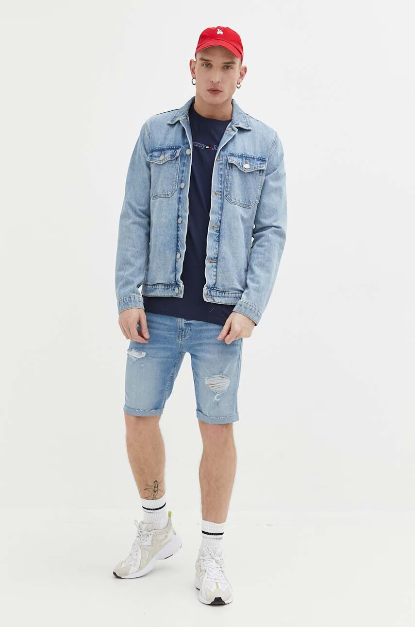 Hollister Co. Дънкови къси панталони в синьо - Pepit.bg
