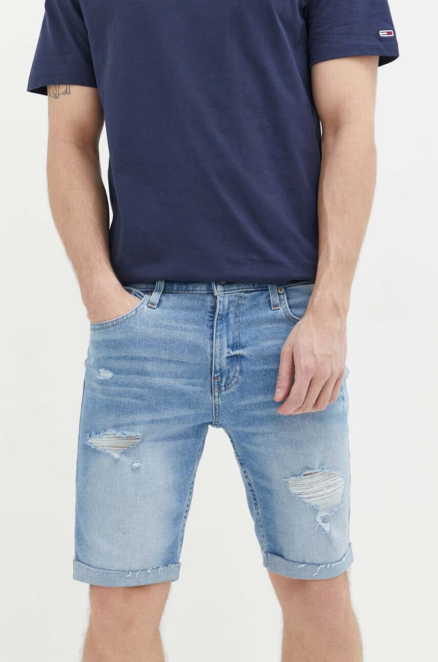 Hollister Co. Дънкови къси панталони в синьо - Pepit.bg