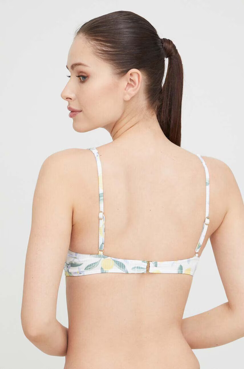 Hollister Co. Горнище на бански в бяло с меки чашки - Pepit.bg