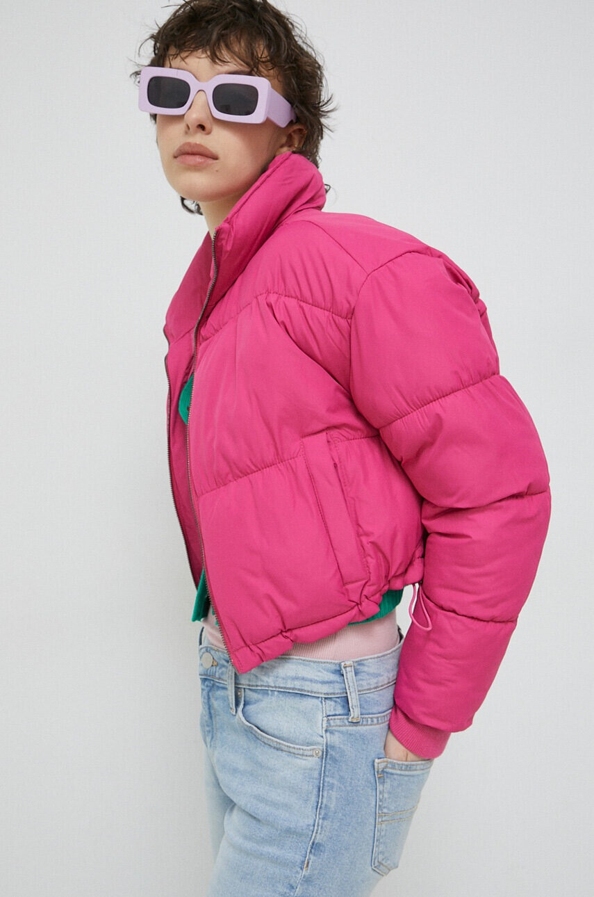 Hollister Co. Яке в розово със зимна изолация - Pepit.bg