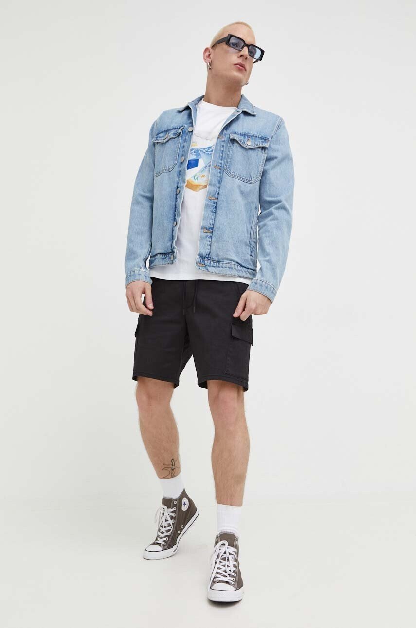 Hollister Co. Къс панталон в черно - Pepit.bg
