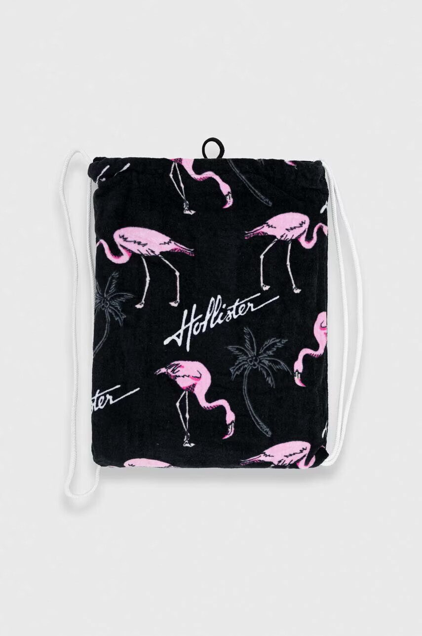 Hollister Co. Памучна кърпа в черно - Pepit.bg