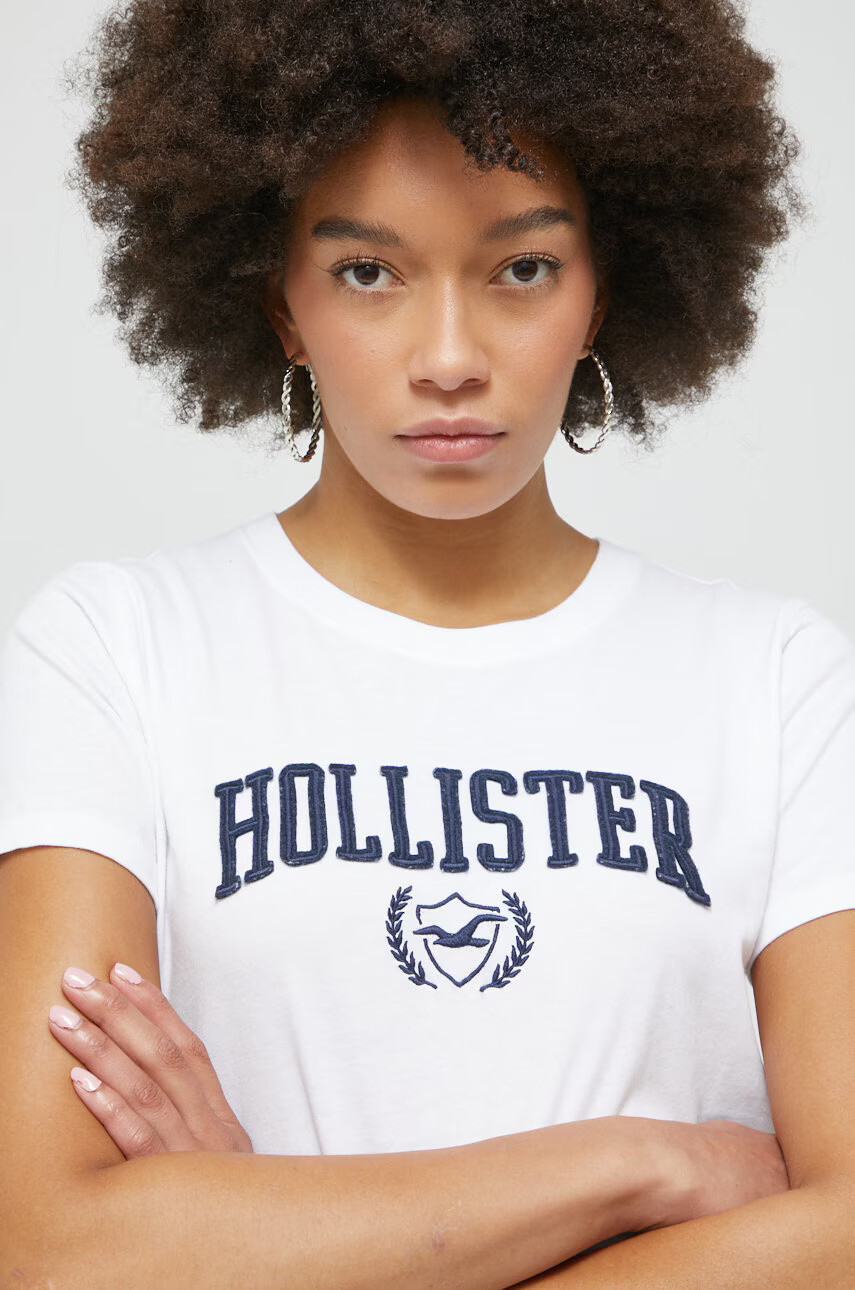 Hollister Co. Памучна тениска - Pepit.bg