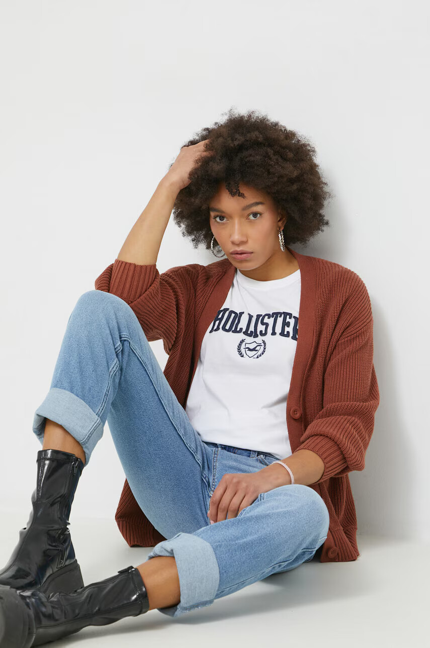 Hollister Co. Памучна тениска - Pepit.bg