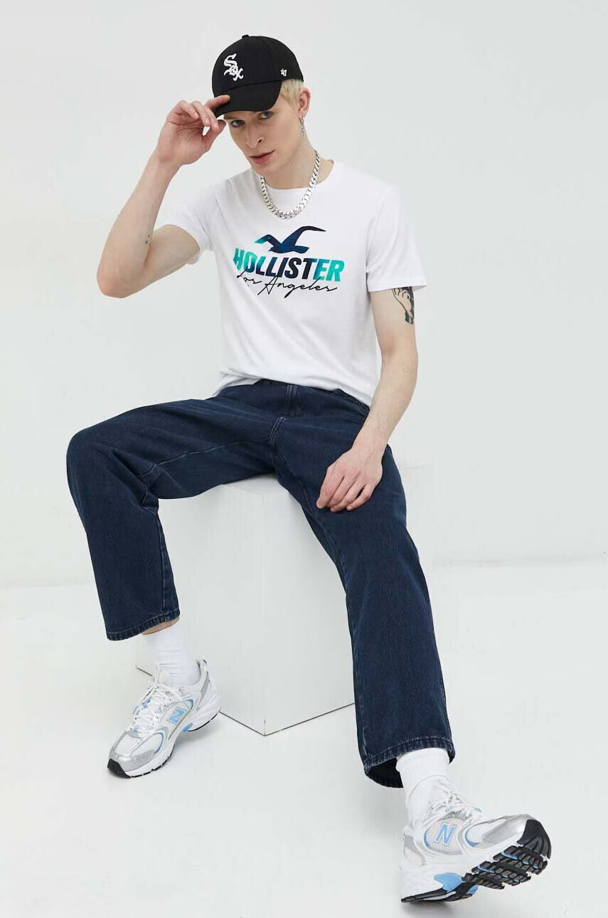 Hollister Co. Памучна тениска - Pepit.bg