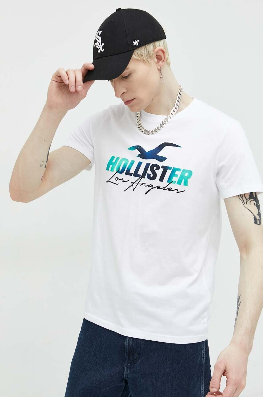 Hollister Co. Памучна тениска - Pepit.bg