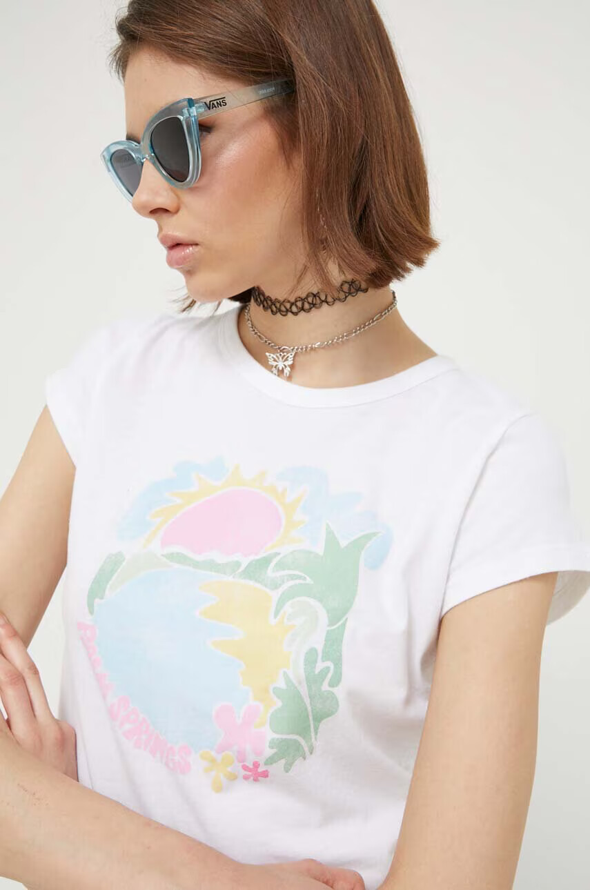 Hollister Co. Памучна тениска в бяло - Pepit.bg