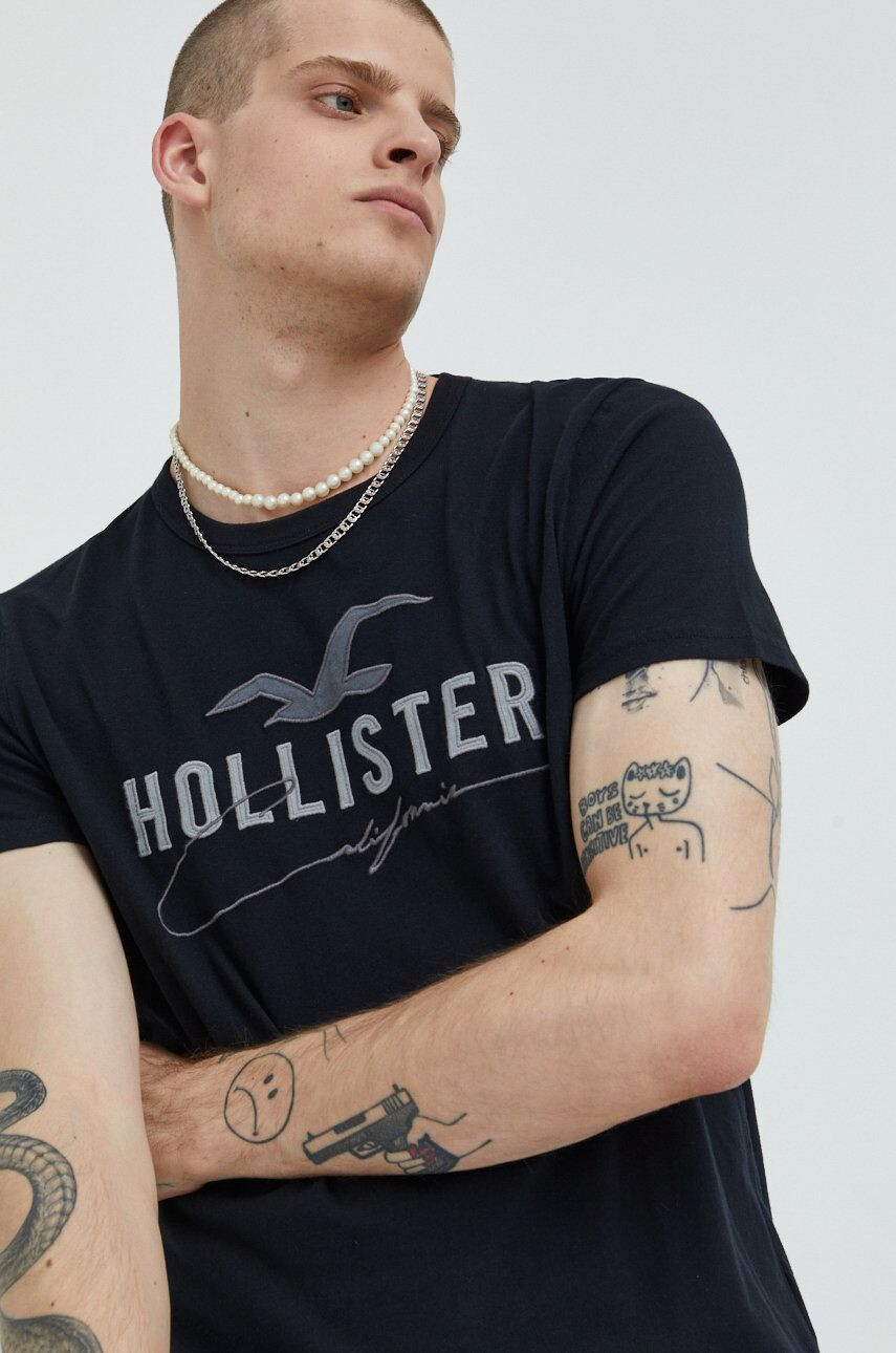 Hollister Co. Памучна тениска - Pepit.bg