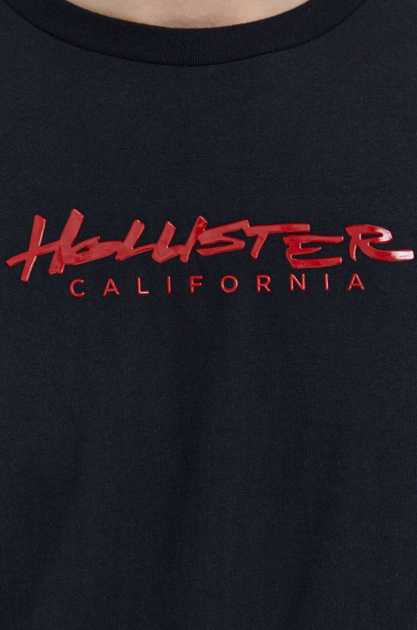 Hollister Co. Памучна тениска в бежово - Pepit.bg