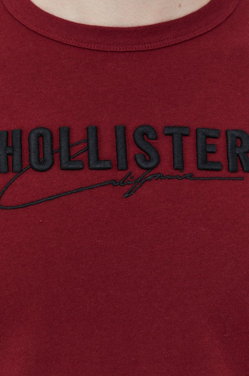 Hollister Co. Памучна тениска в зелено - Pepit.bg