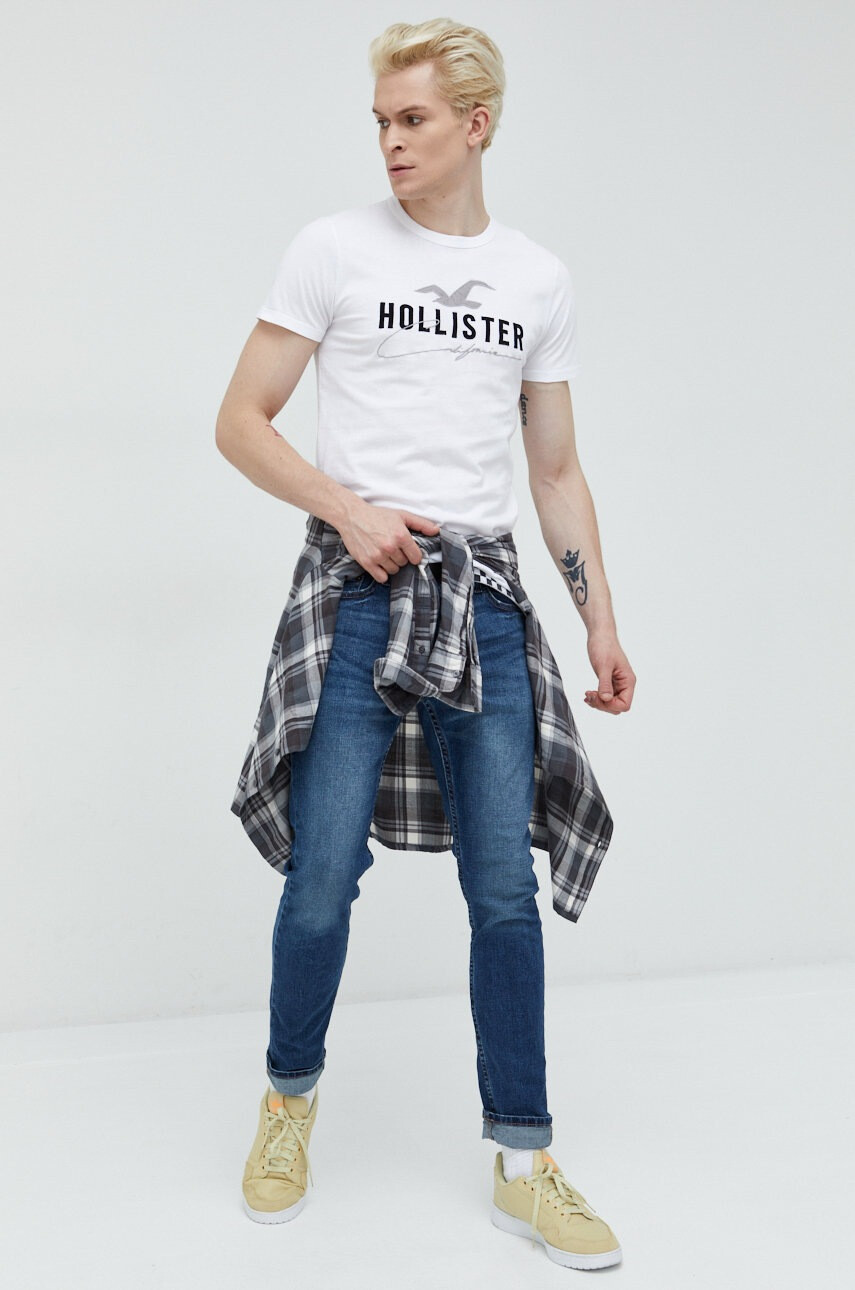 Hollister Co. Памучна тениска - Pepit.bg