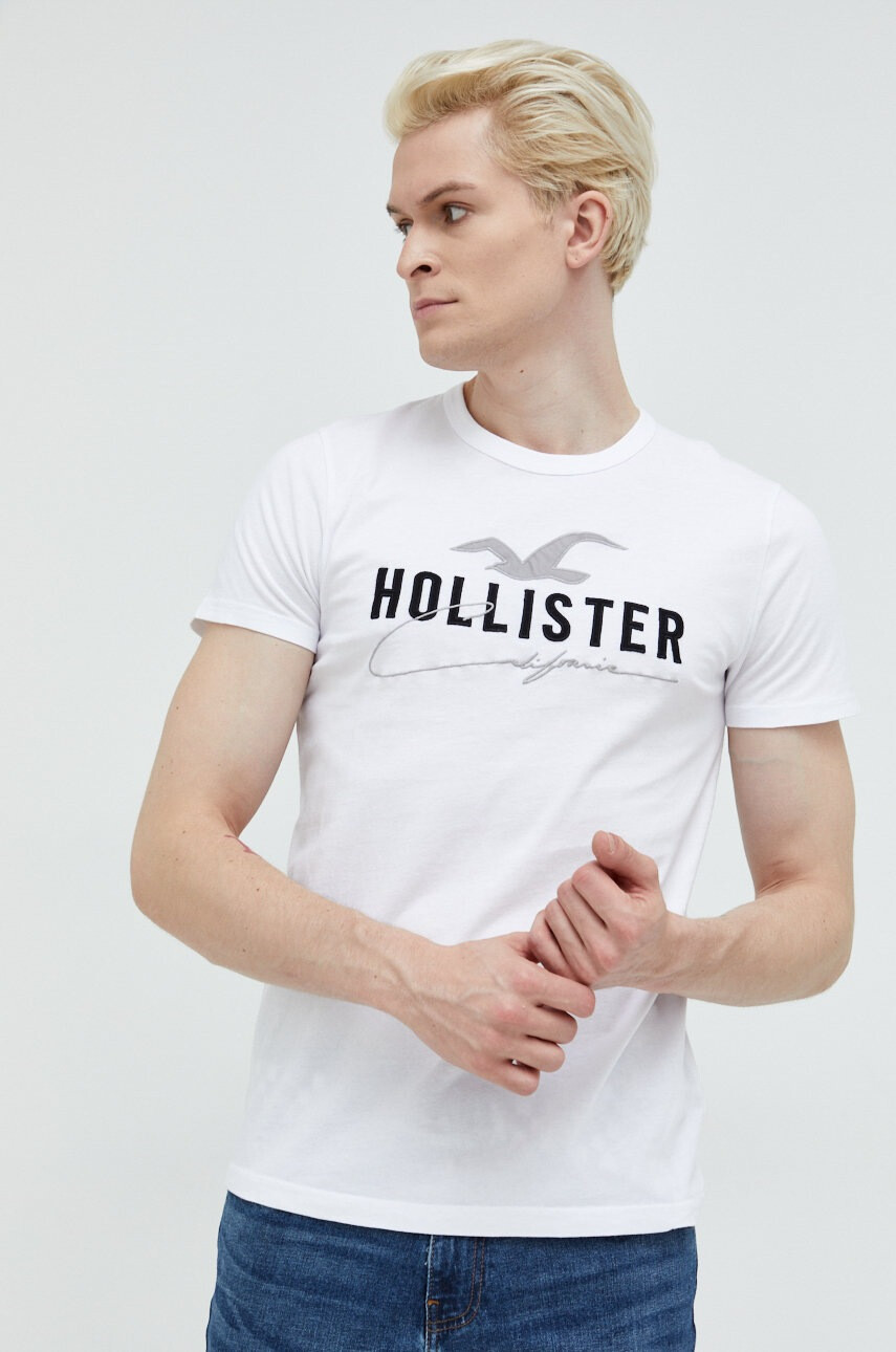 Hollister Co. Памучна тениска - Pepit.bg