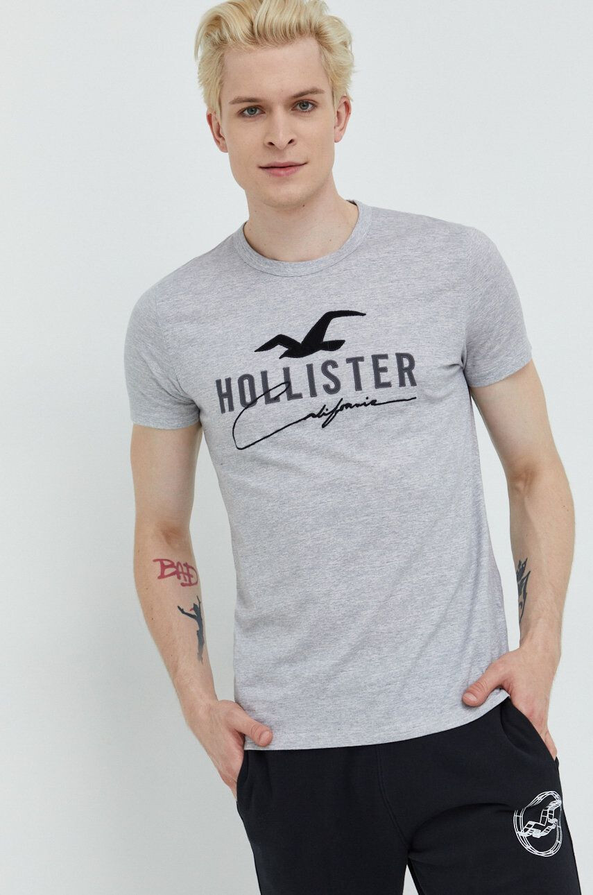 Hollister Co. Памучна тениска - Pepit.bg