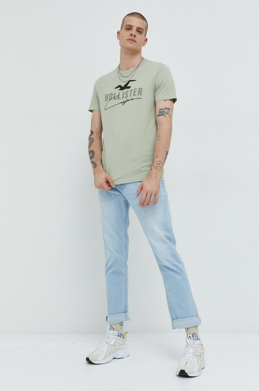 Hollister Co. Памучна тениска - Pepit.bg