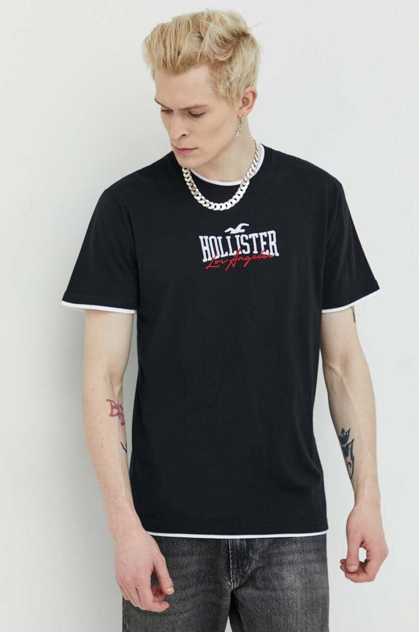 Hollister Co. Памучна тениска - Pepit.bg
