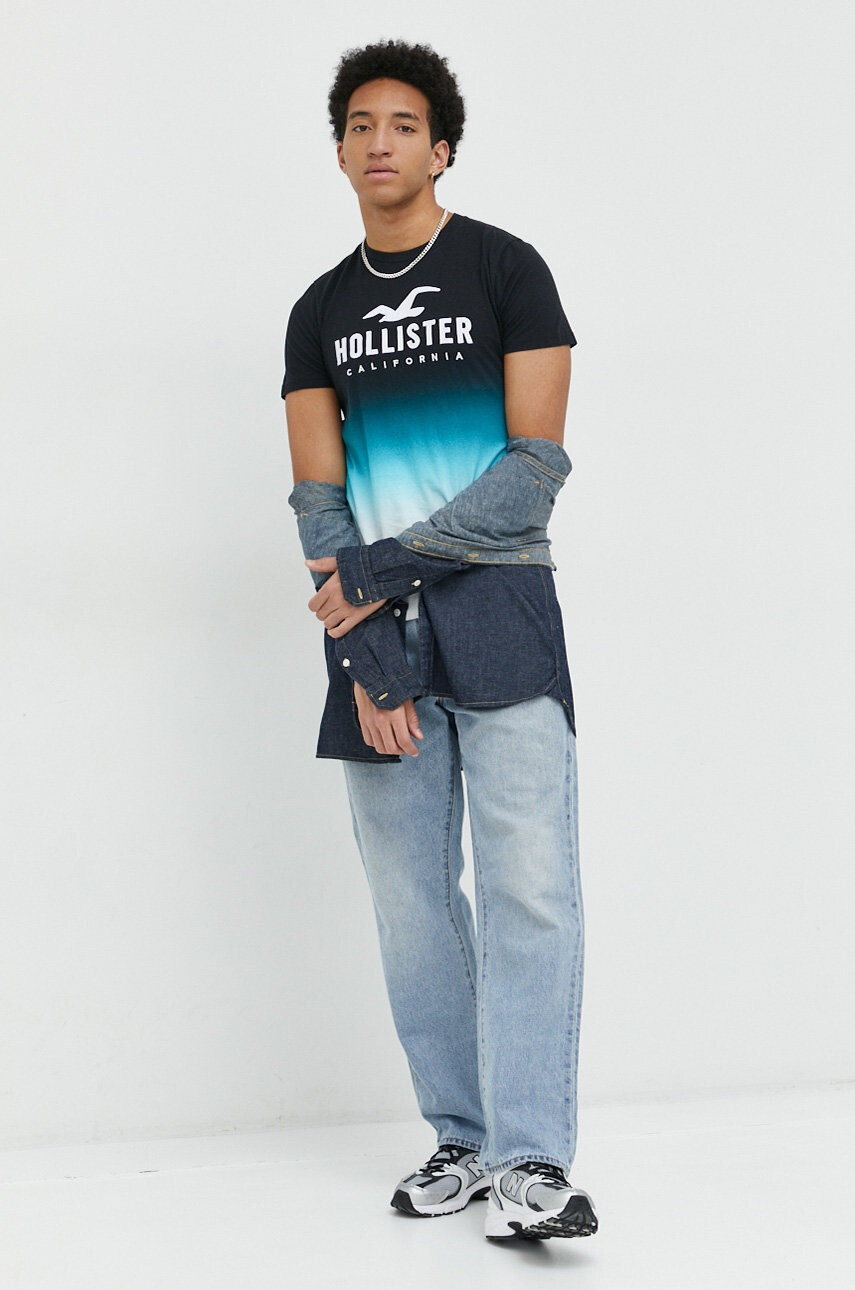 Hollister Co. Памучна тениска - Pepit.bg