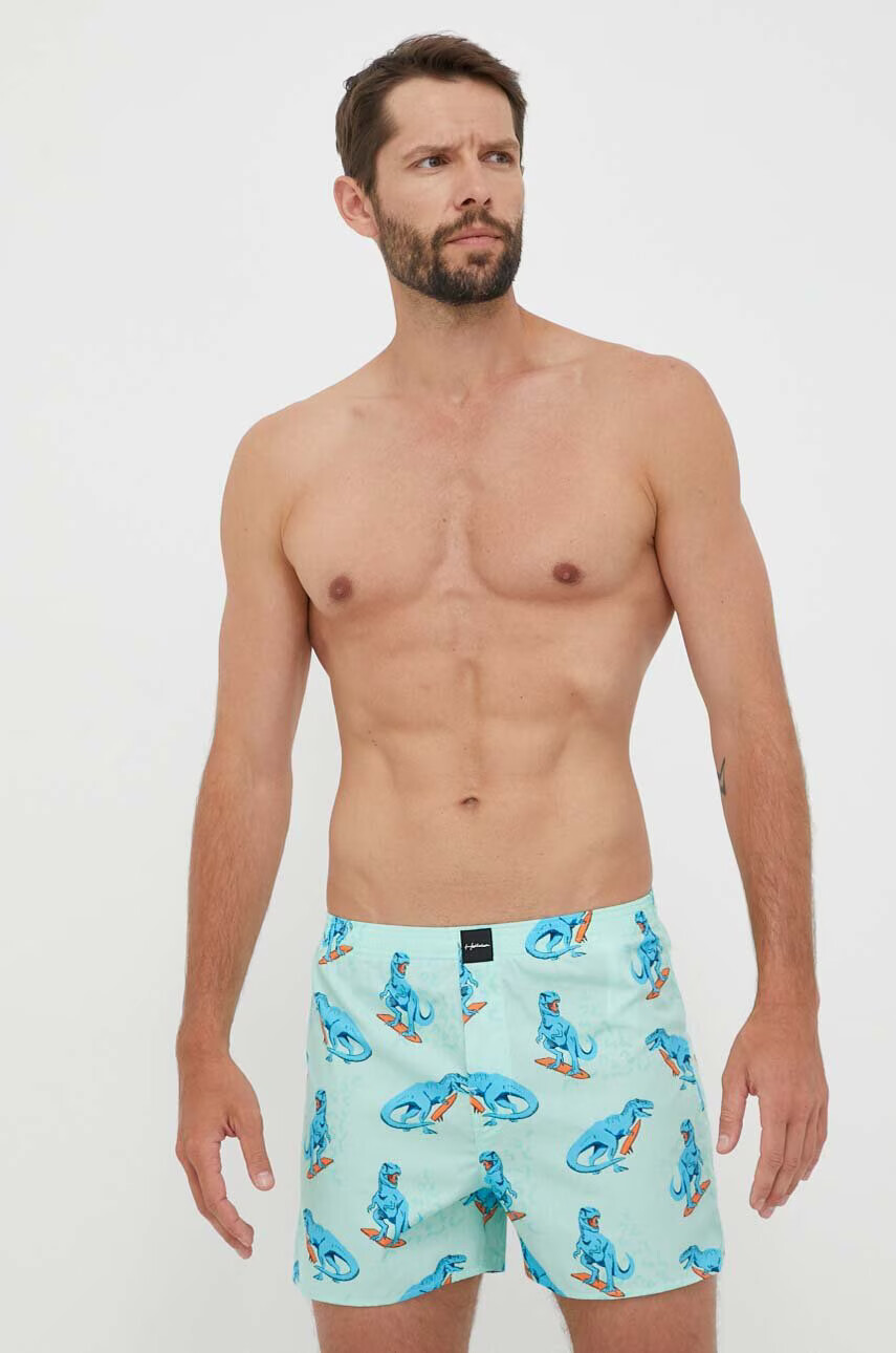 Hollister Co. Памучни боксерки (5 броя) в черно - Pepit.bg