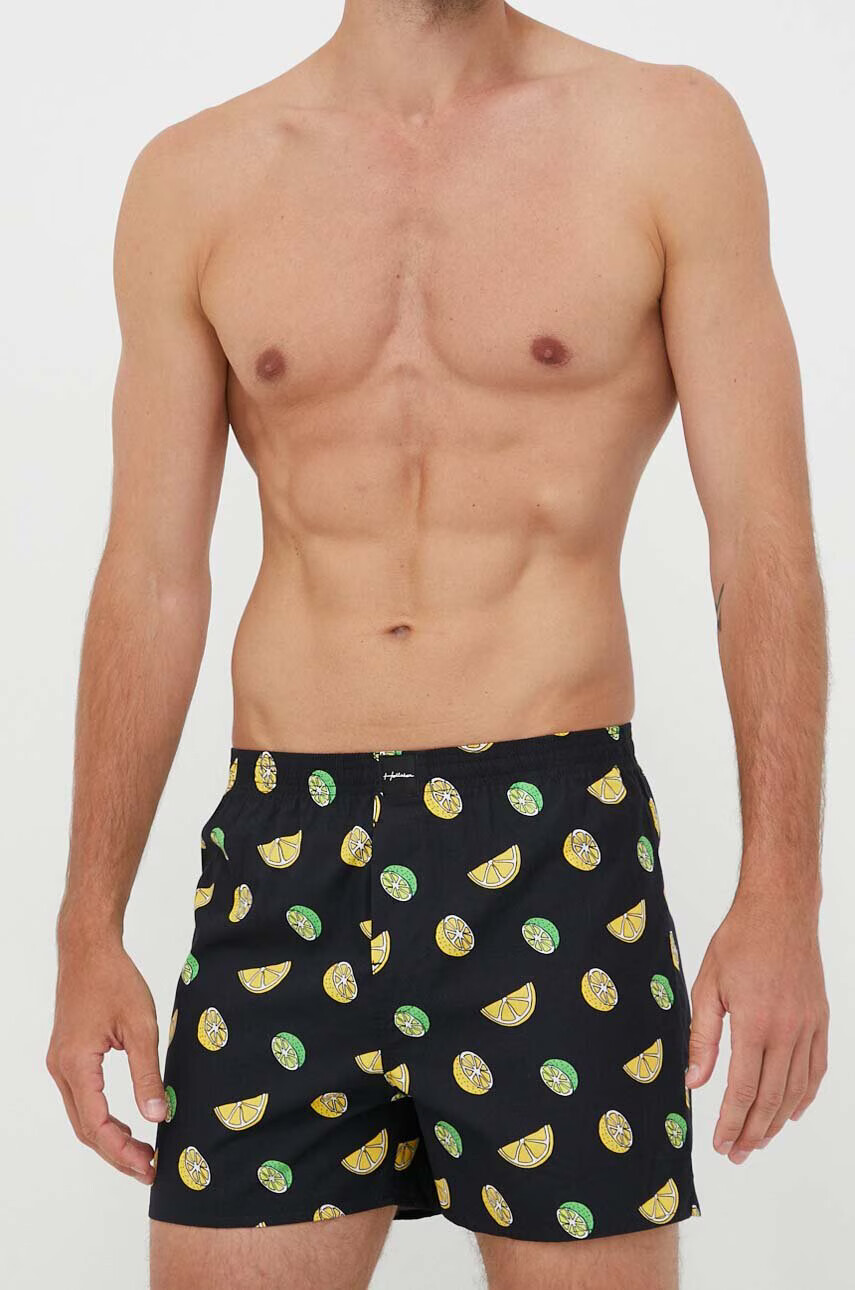Hollister Co. Памучни боксерки (5 броя) в черно - Pepit.bg