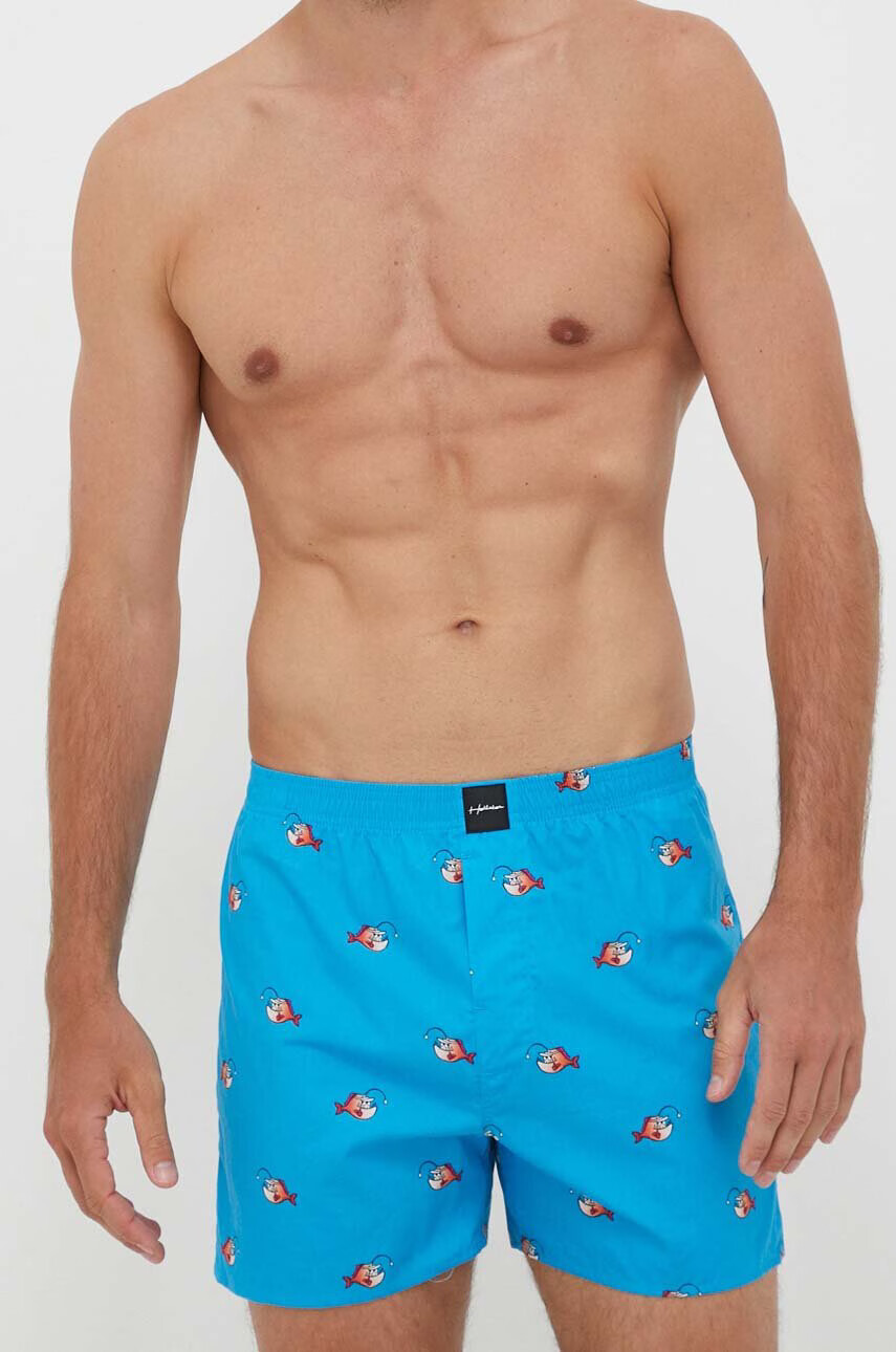 Hollister Co. Памучни боксерки (5 броя) в черно - Pepit.bg