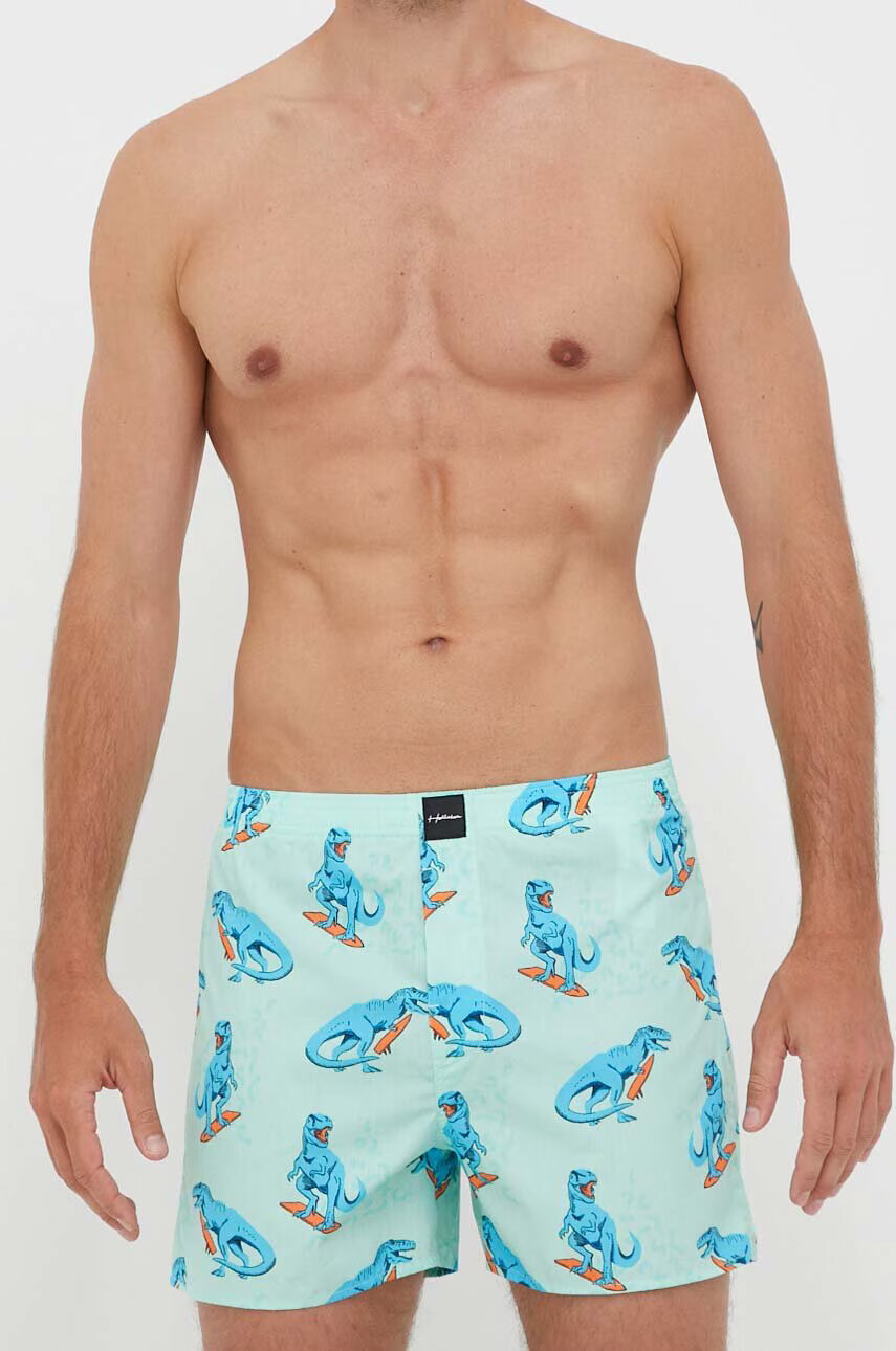 Hollister Co. Памучни боксерки (5 броя) в черно - Pepit.bg