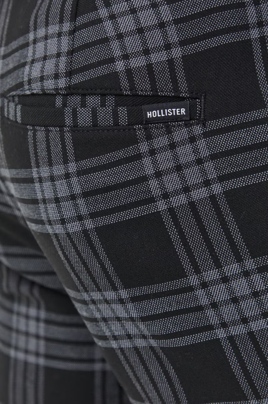 Hollister Co. Панталони в черно с кройка тип чино - Pepit.bg