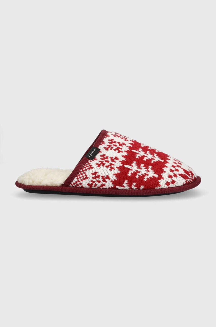 Hollister Co. Пантофи в червено - Pepit.bg