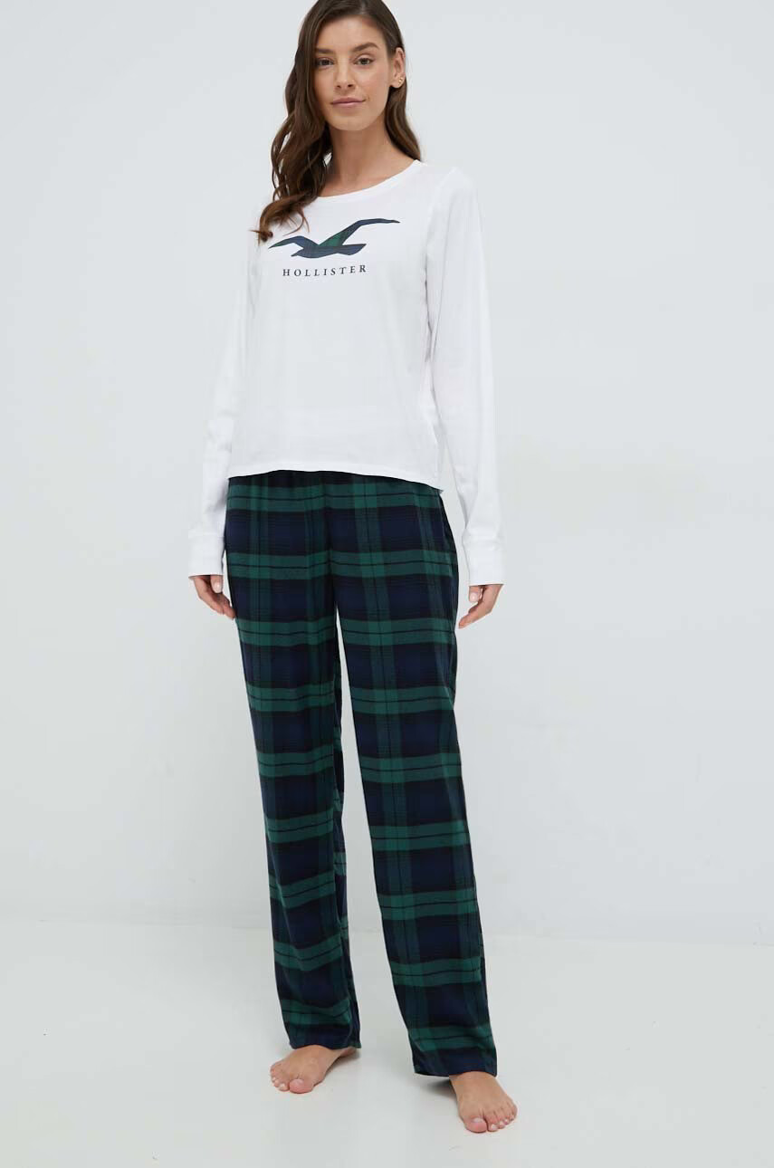 Hollister Co. Пижама дамска в зелено - Pepit.bg