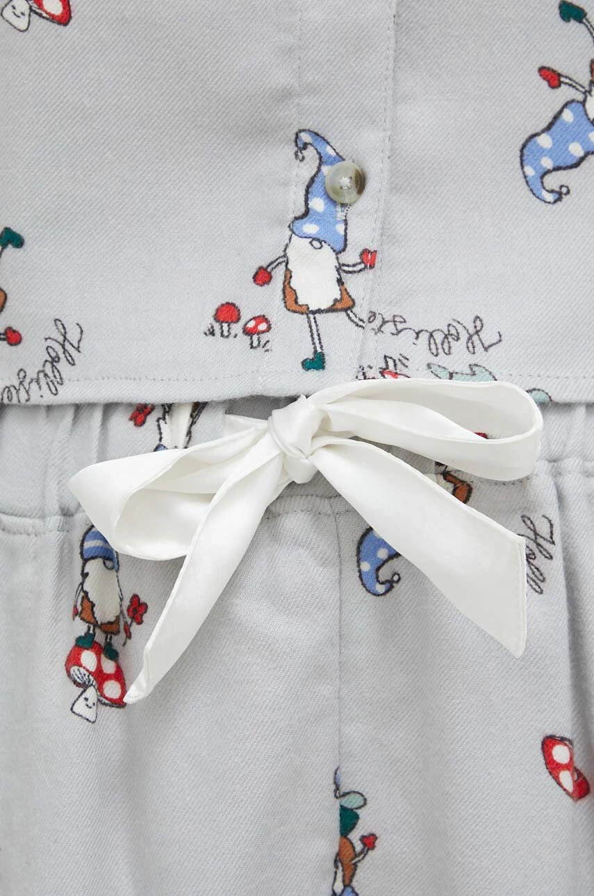Hollister Co. Пижама дамска в сиво - Pepit.bg