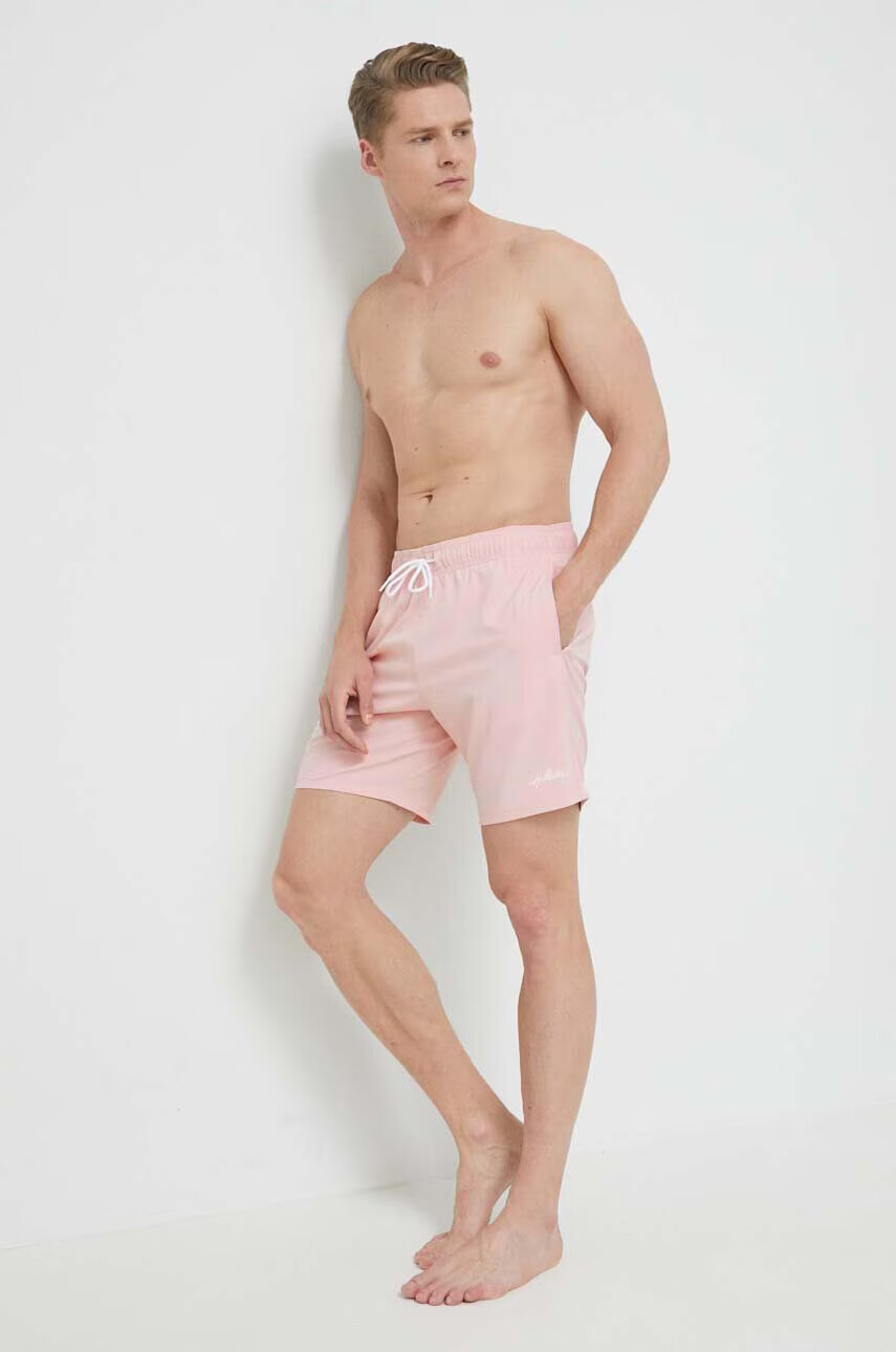 Hollister Co. Плувни шорти в розово - Pepit.bg