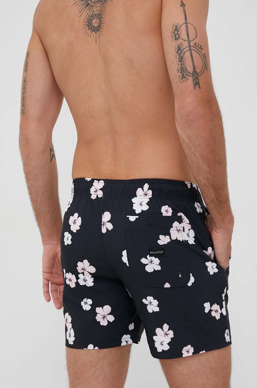 Hollister Co. Плувни шорти в черно - Pepit.bg