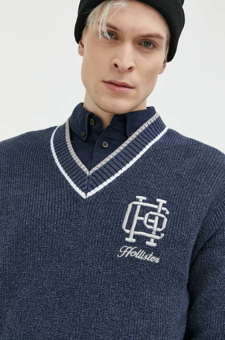 Hollister Co. Пуловер мъжки в тъмносиньо - Pepit.bg