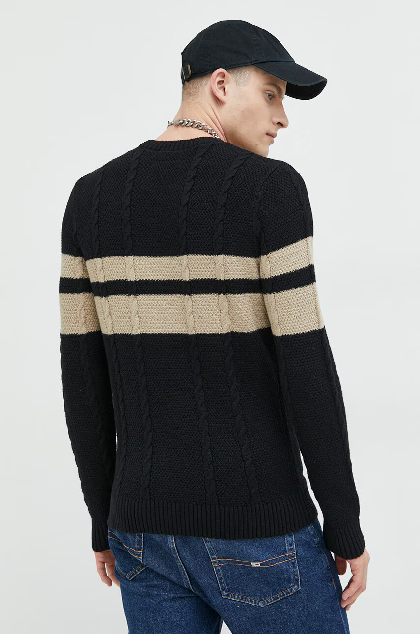 Hollister Co. Пуловер мъжки в черно - Pepit.bg