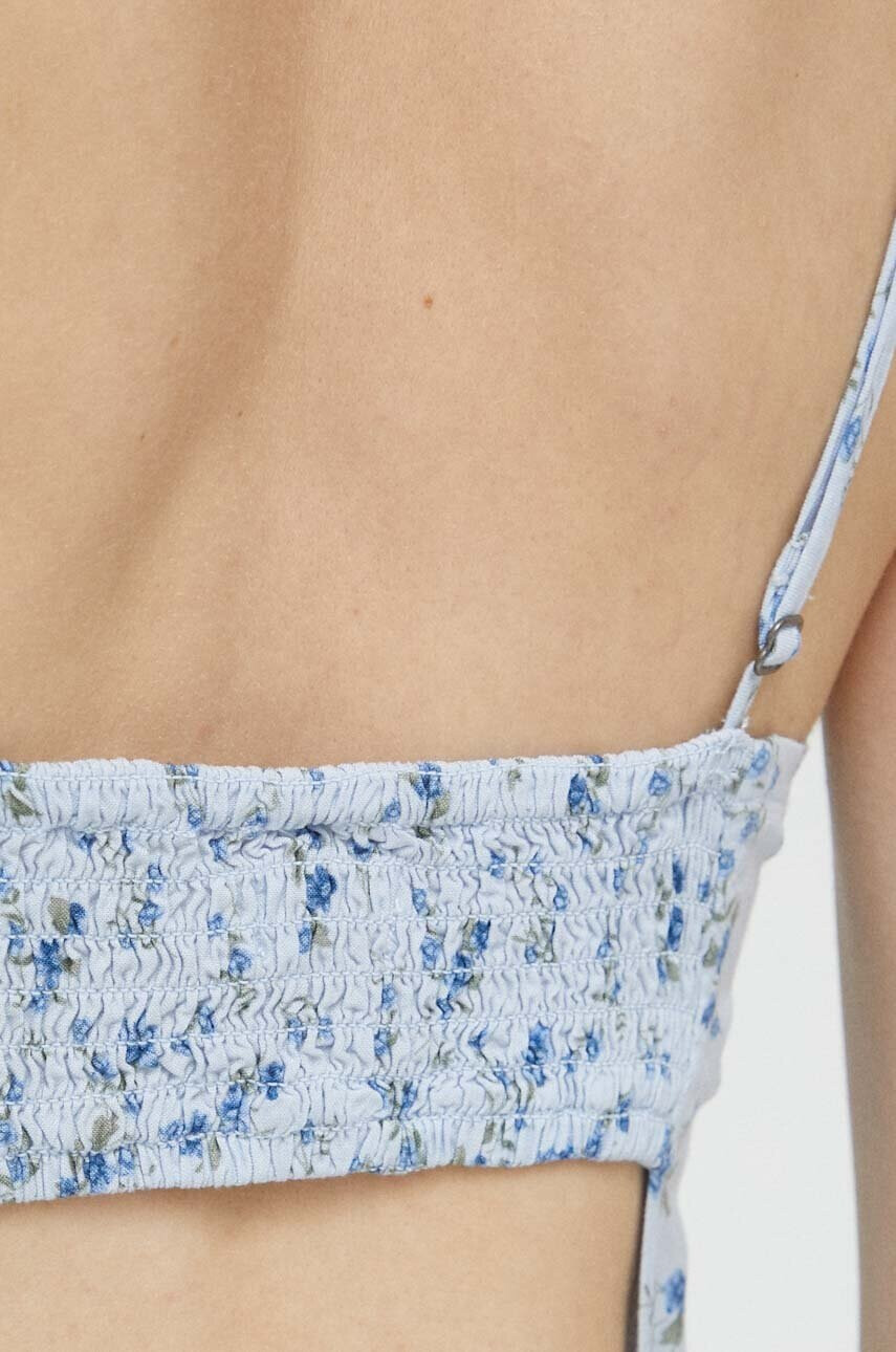 Hollister Co. Рокля в синьо къс модел разкроен модел - Pepit.bg