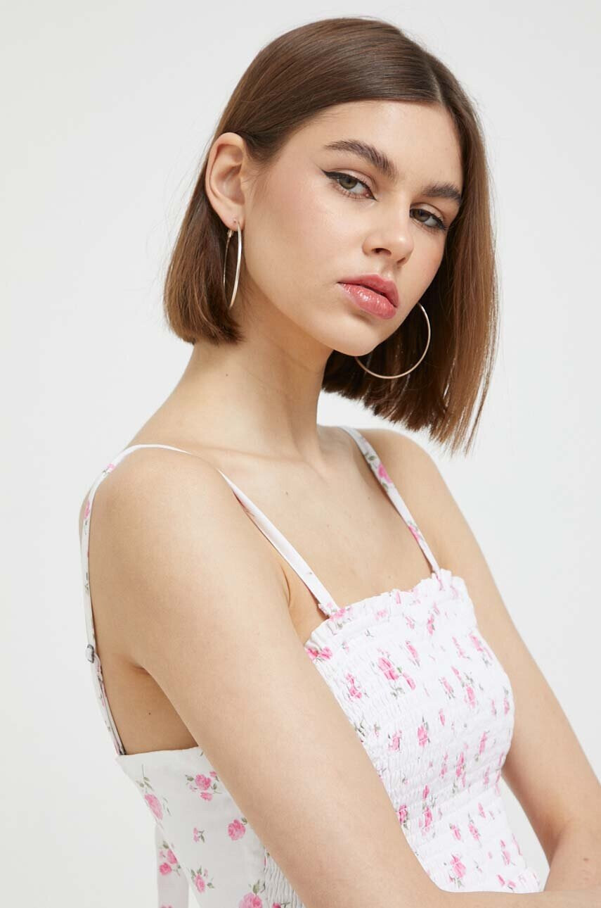 Hollister Co. Рокля в розово къса разкроен модел - Pepit.bg